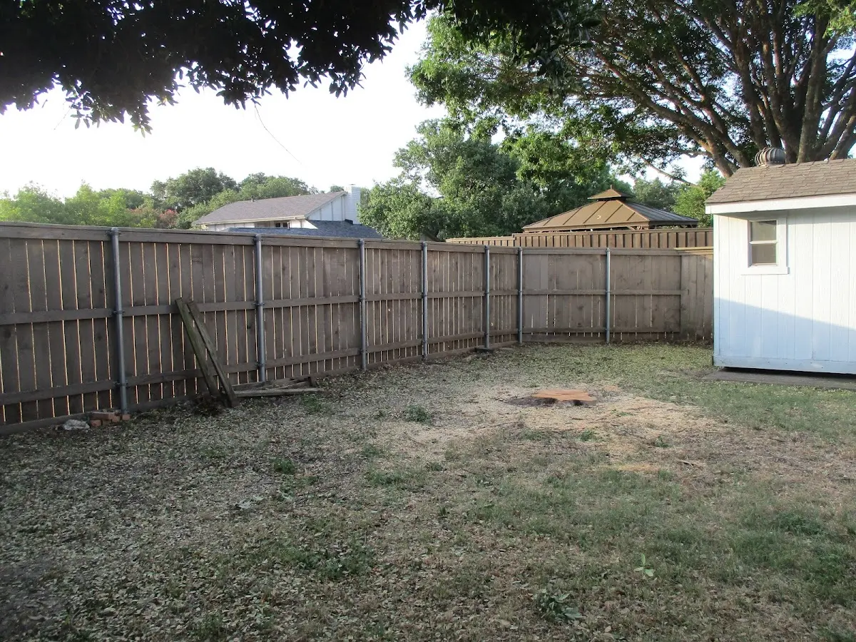 Cleared yard after professional tree removal in Fe Warren Afb